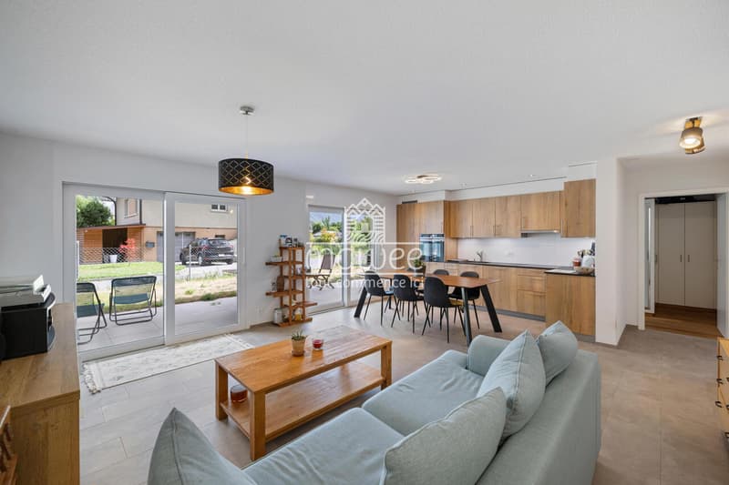 Charmant 3,5 pièces avec terrasse, jardin et deux places de parc (3)