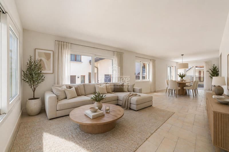 Appartement renoviert 2026 mit großer Terrasse in einem kleinen Gebäude (1)