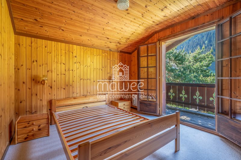 Charmanter Chalet mit 4,5 Zimmern, ideal für eine Zweitwohnung. (7)