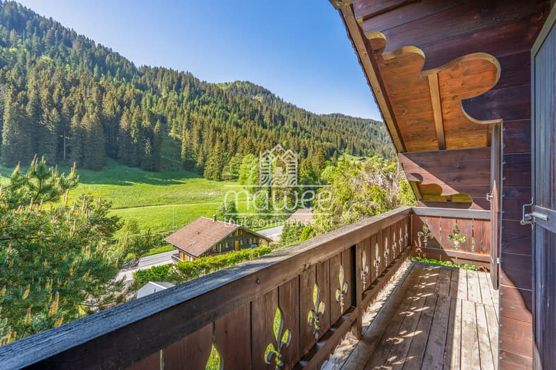Charmanter Chalet mit 4,5 Zimmern, ideal für eine Zweitwohnung. (9)