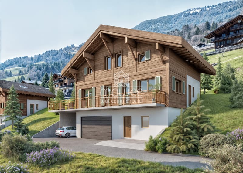 Chalet individuel neuf avec grand balcon et vue dégagée ! (2)