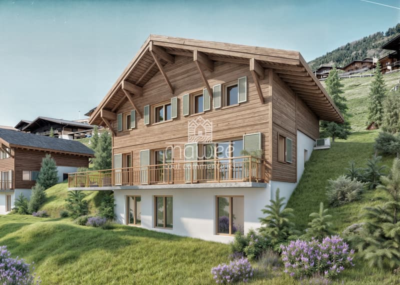 Chalet individuel neuf avec grand balcon et vue dégagée ! (8)