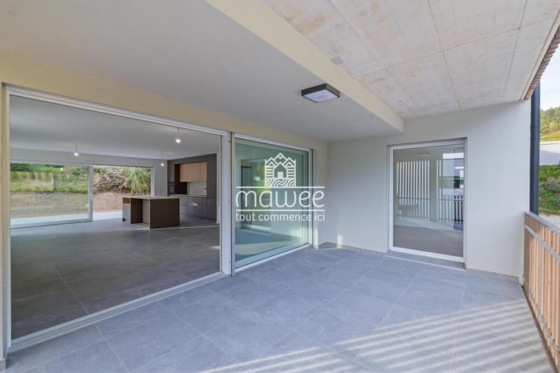 4.5 pièces neuf - Intimité, terrasse et jardin ! (4)