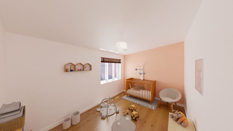 Attic apartment with 4.5 rooms, renovated, with 2 terraces (5)