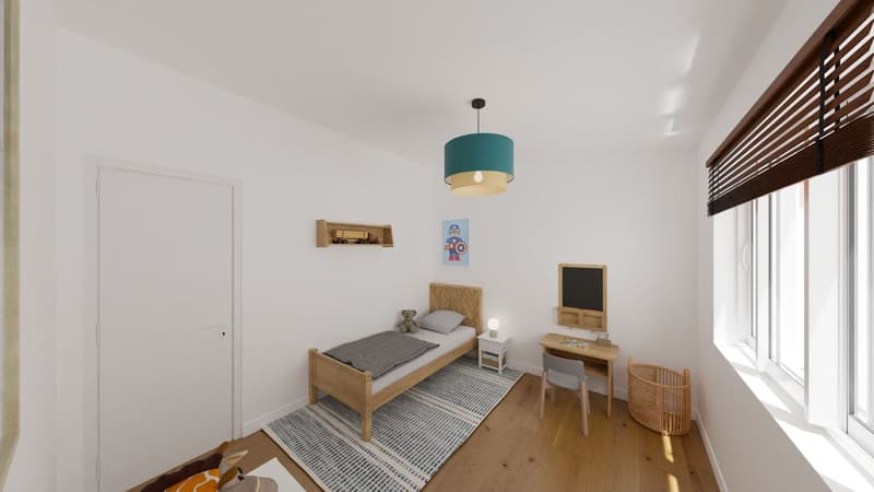 Attic apartment with 4.5 rooms, renovated, with 2 terraces (6)