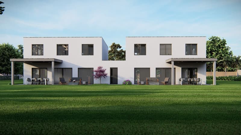 Villa a schiera nuova nel centro di Courtedoux (1)