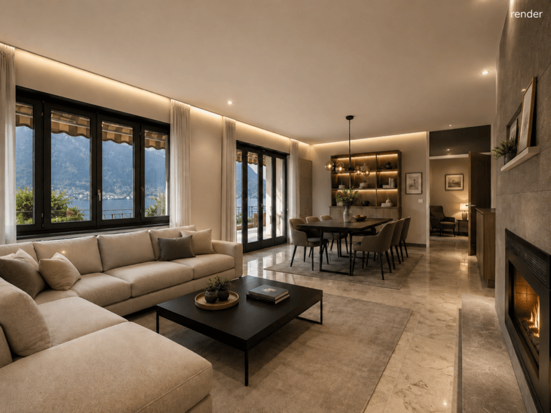 Grande casa sul lago (3)