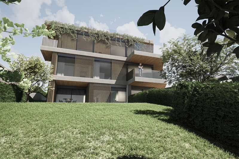 Bellissimo 1.5 locali di nuova costruzione con giardino a Pregassona (1)