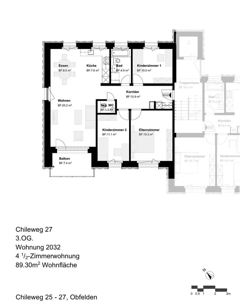 4.5 Zimmerwohnung in Obfelden zu vermieten! (7)