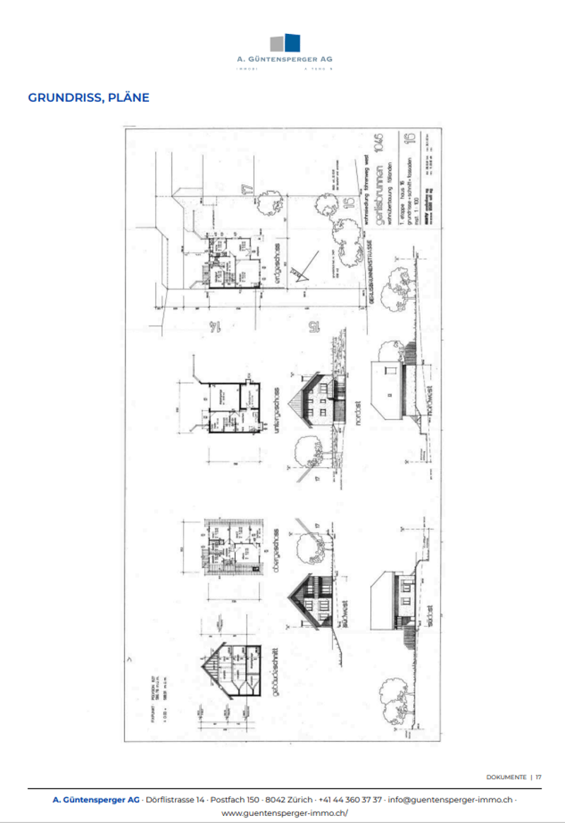 Main floor plan, basement floor plan, attic floor plan, garden design
