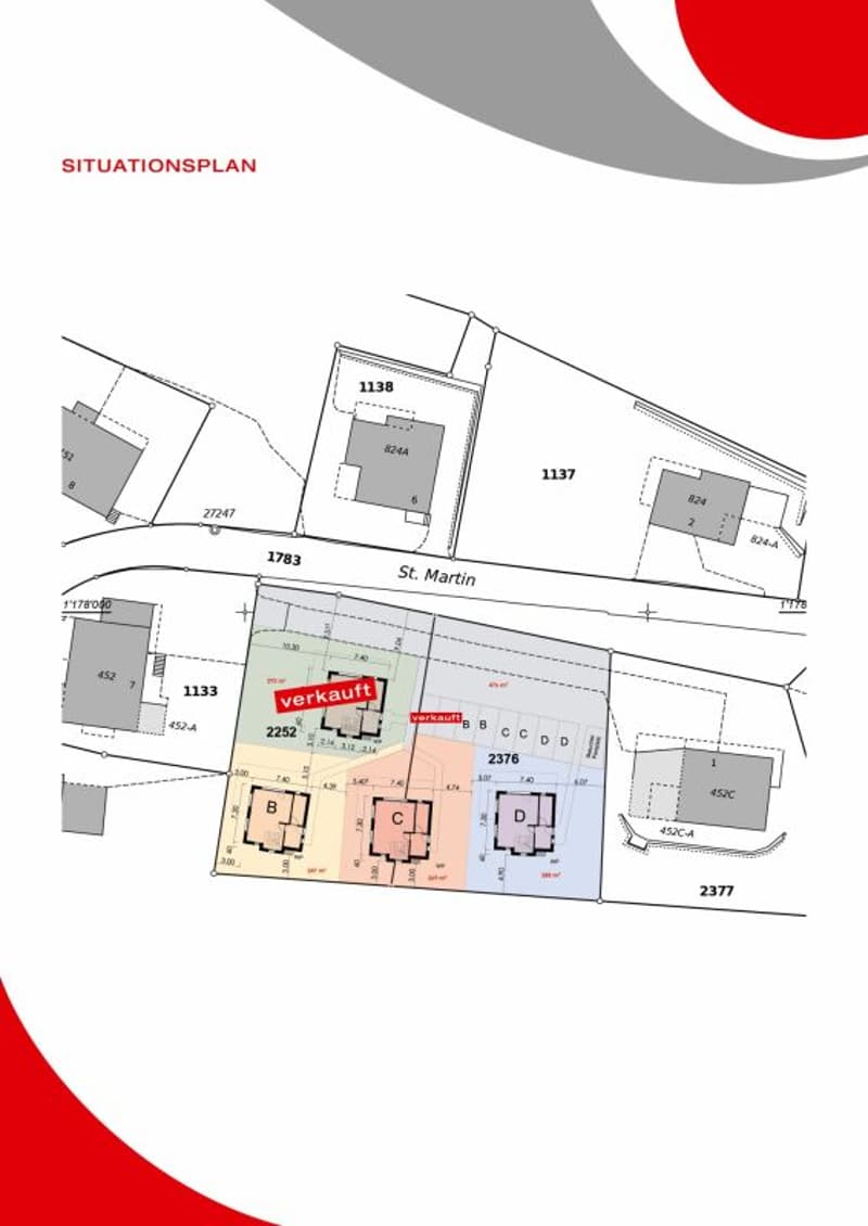 Situationsplan Maiensässdörfchen