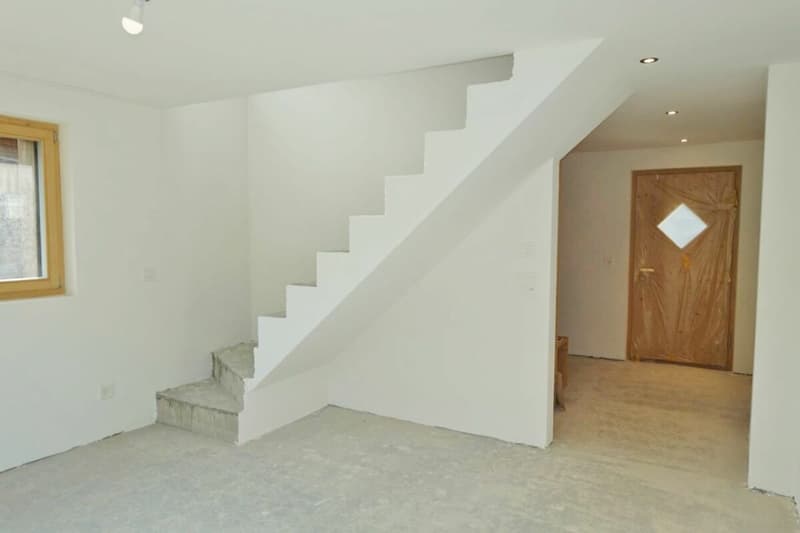 Der Zugang zu den Schlafzimmern im Hausteil mit der 3½-Zimmer-Wohnung