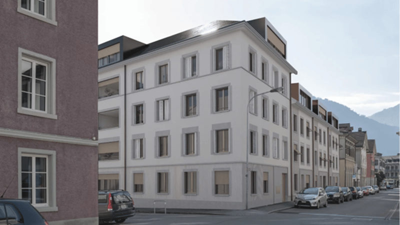 Ampio appartamento di 3,5 locali su 106 mq in posizione centrale a Glarus (4)