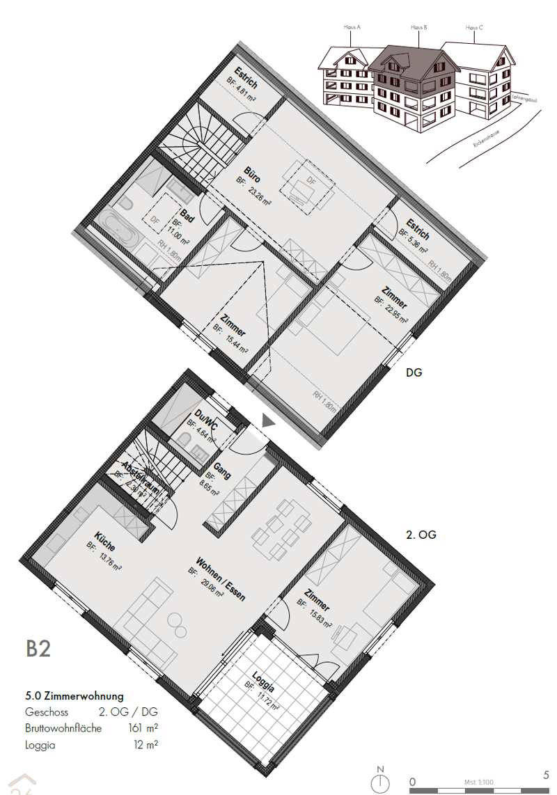 Primo affitto di un appartamento di maisonnette esclusivo di 5 locali a Kaltbrunn (14)