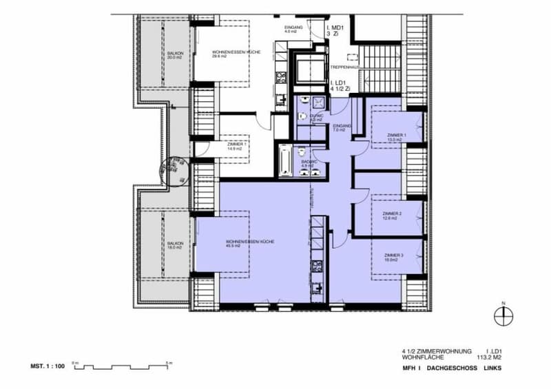 Sonnige 4.5-Zimmer-Dachwohnung mit Eigentumswohnungsstandard (19)