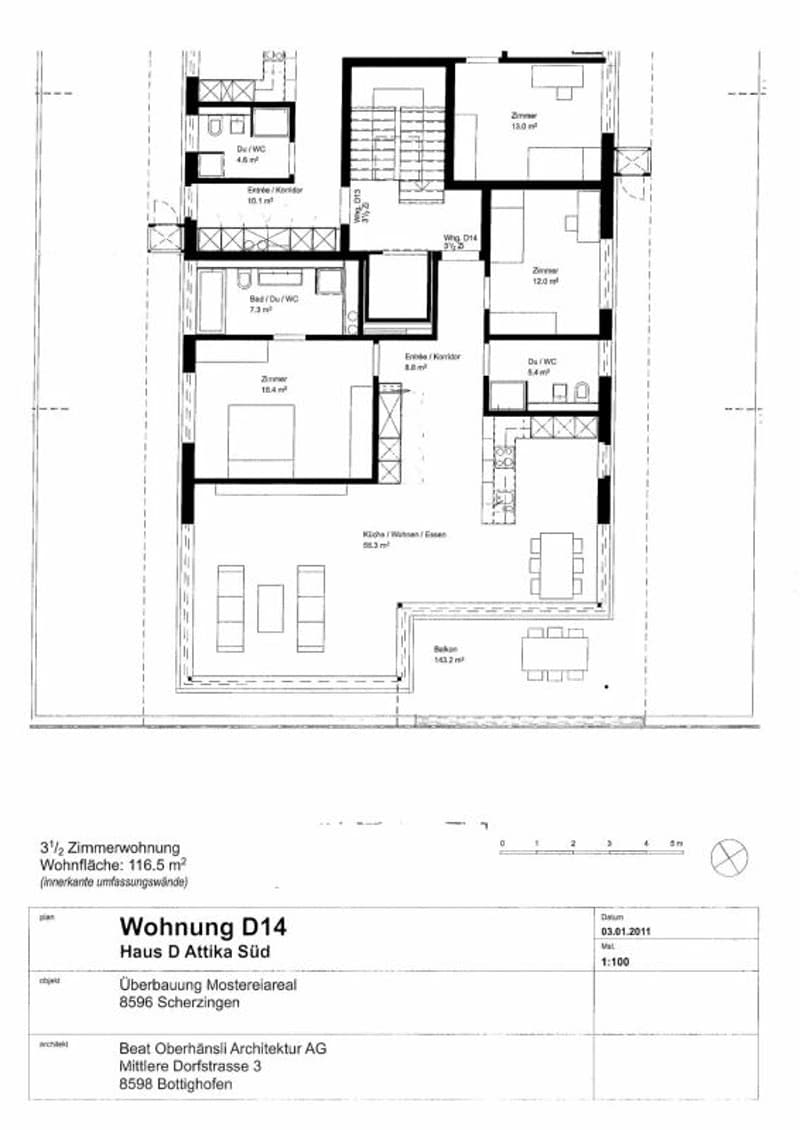 Sonnige und ruhige 3,5 Zimmer-Attikawohnung (8)