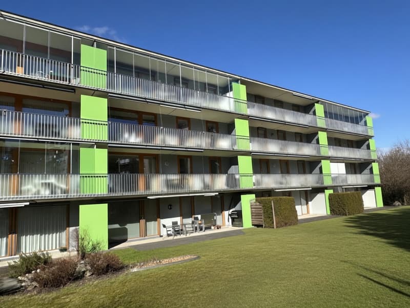 Attractive 4.5 room apartment with 2 balconies and a great view - Financial support possible (9)