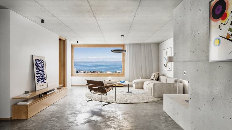 Unique 3 1/2 room luxury residence with unobstructed panoramic lake view (1)