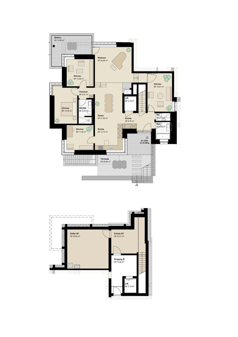 Luxurious 5 1/2-room apartment experience with panoramic lake view (7)