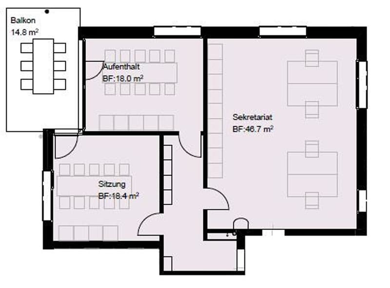 Grundriss mit Grundfläche