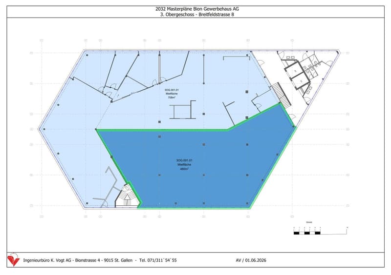 Espaces de bureau planifiables individuellement dans un emplacement favorable au trafic (9)