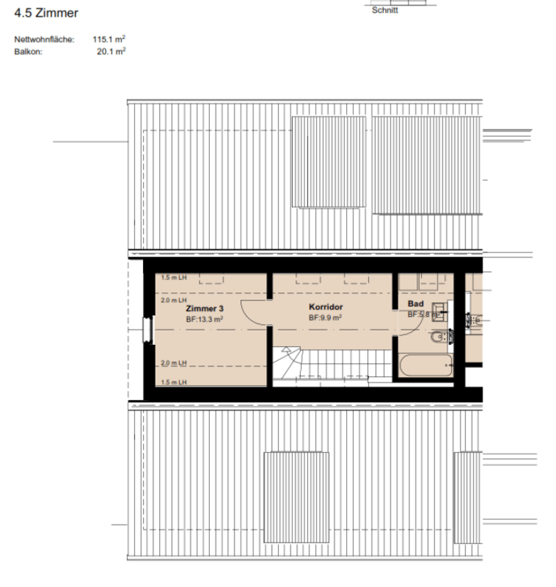 Helle moderne 4.5-Maisonette Dachwohnung (13)