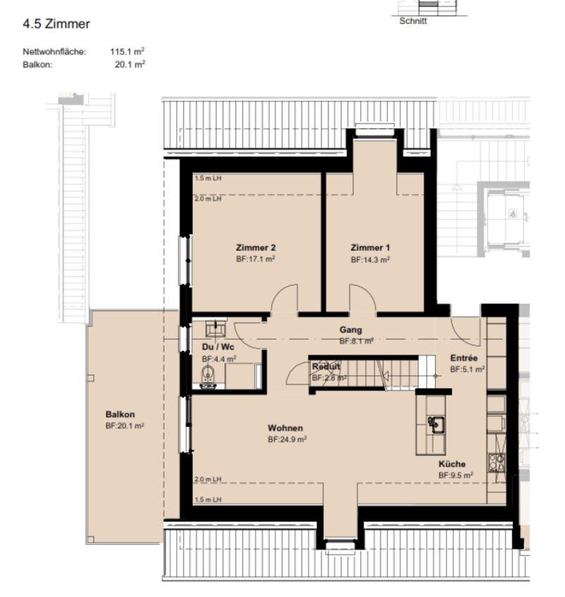 Helle moderne 4.5-Maisonette Dachwohnung (12)