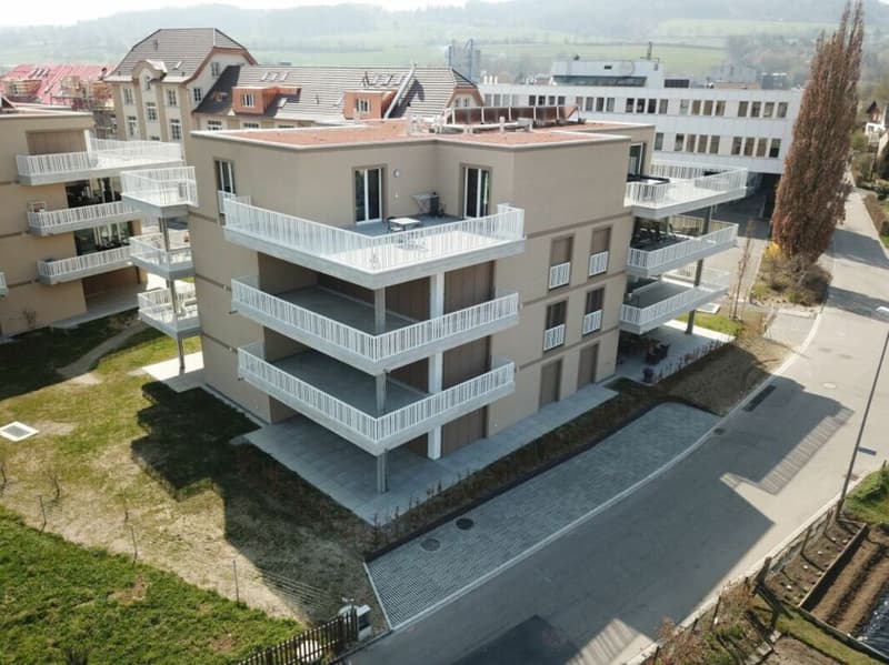 Moderne 4.5-Zimmerwohnung mit Garten direkt beim Bahnhof (1)