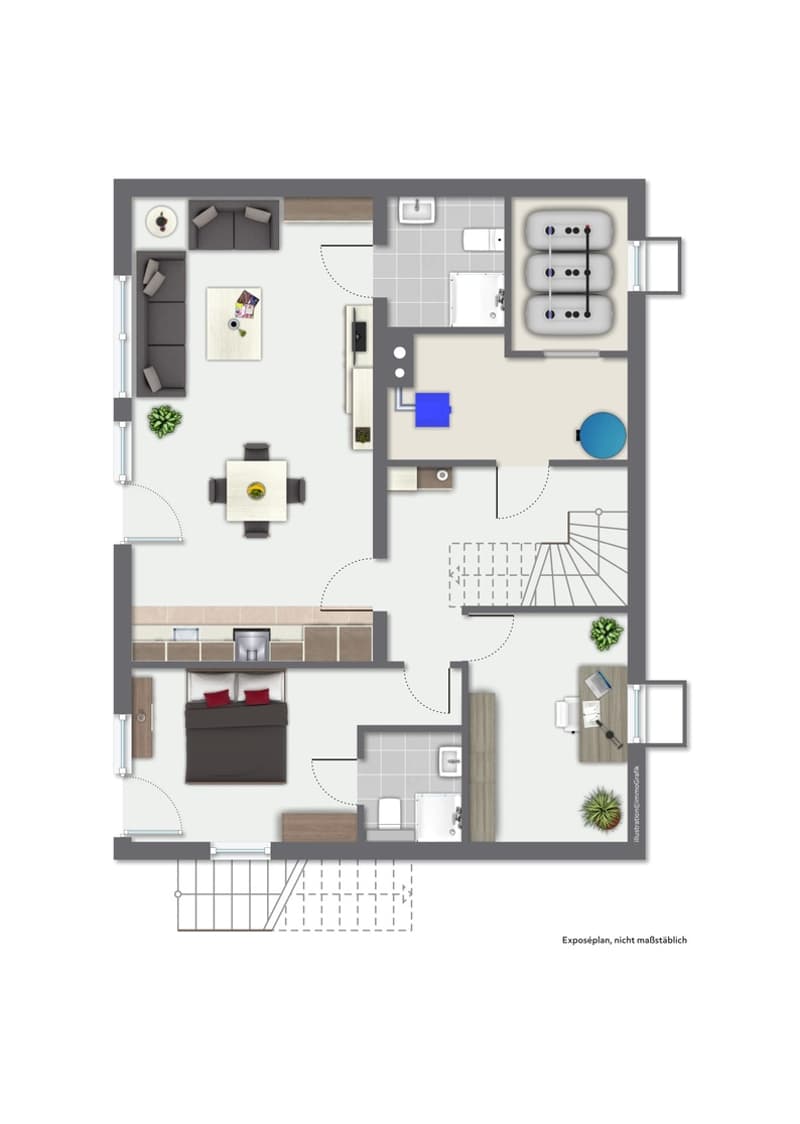Vivre avec une vue : maison unifamiliale avec annexe et terrasse de rêve dans le vert à Hohenfels (27)