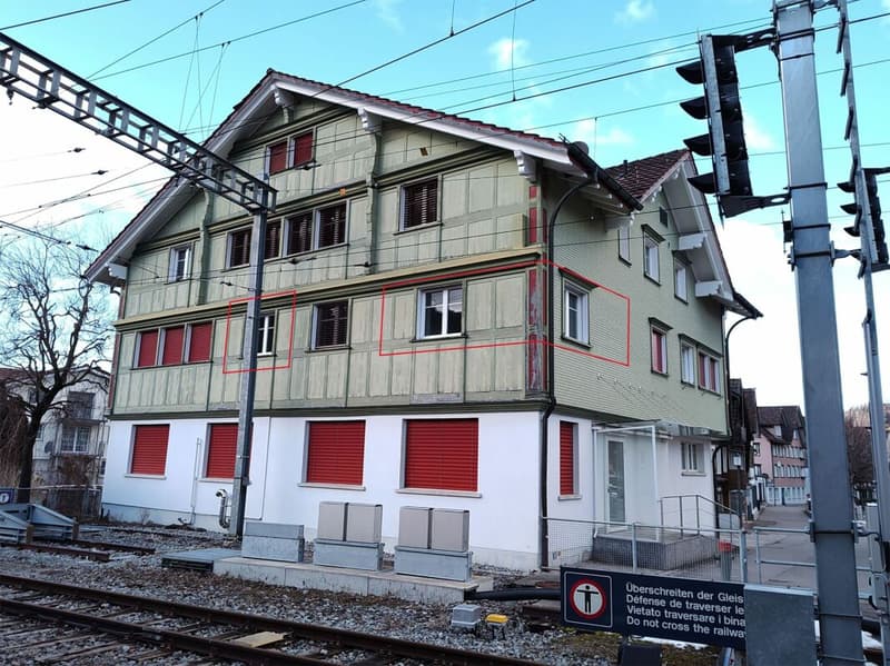 Posizione ideale Appenzell: Ufficio direttamente alla stazione (2)