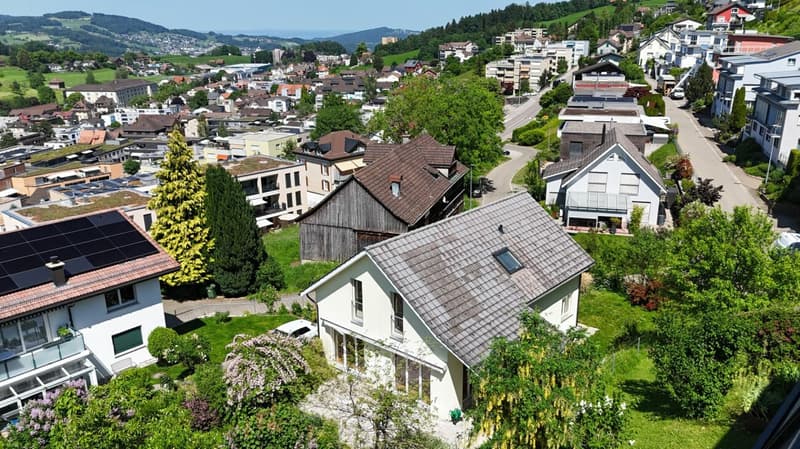 Erhöhte Lage oberhalb Herisau