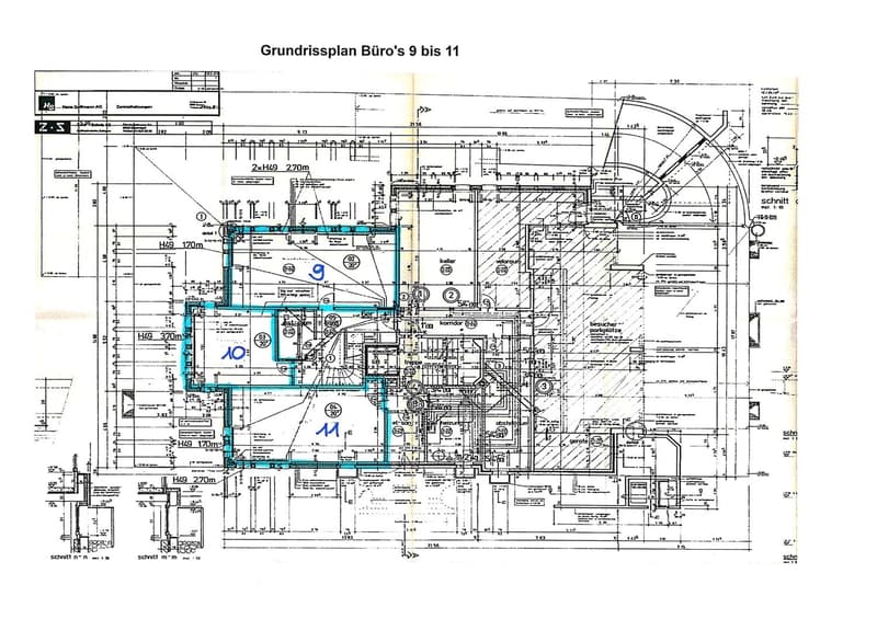 Grundrissplan Büro Nr. 10
