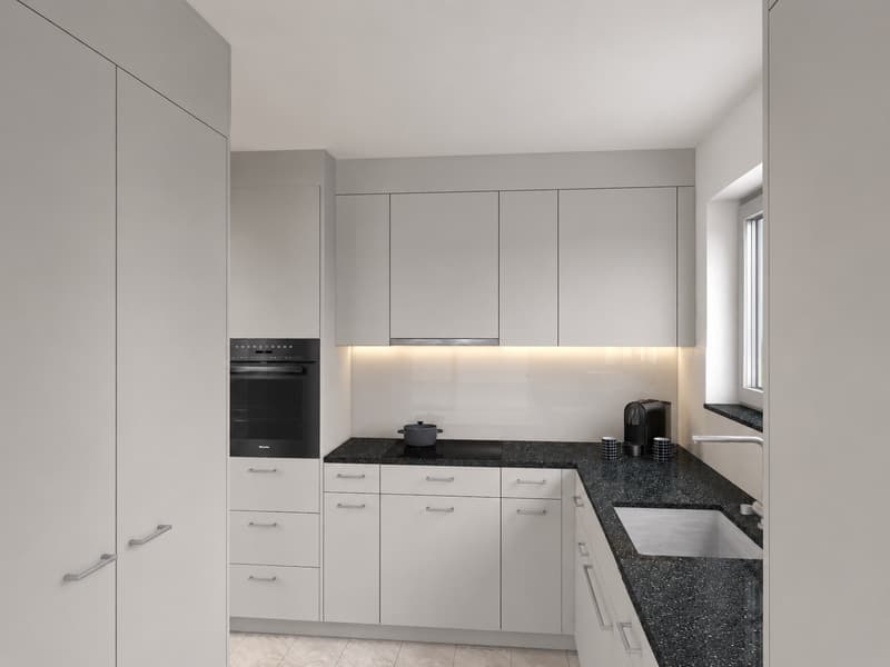 Maisonette di 4,5 locali sotto il tetto in un'area verde (1)