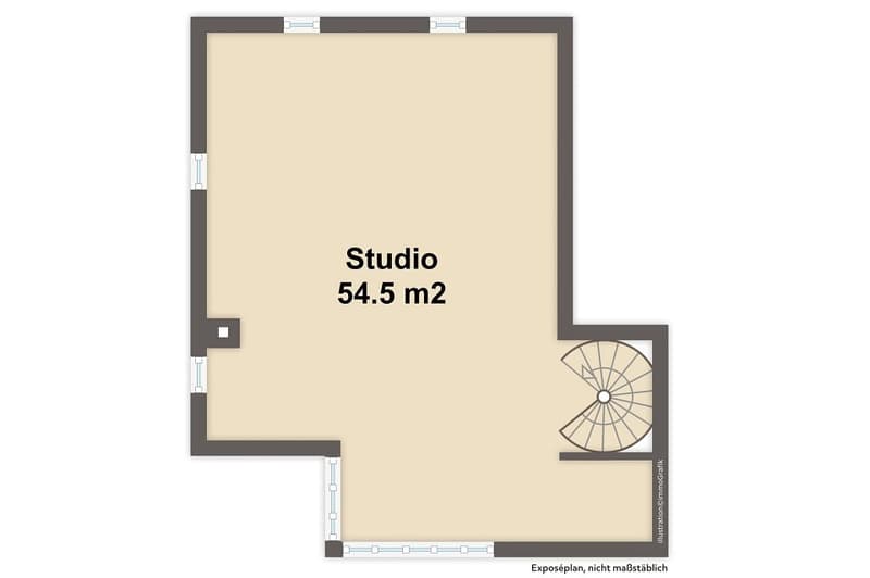 Atelier / Studio affascinante con carattere, ideale per corsi, seminari o come ufficio (4)