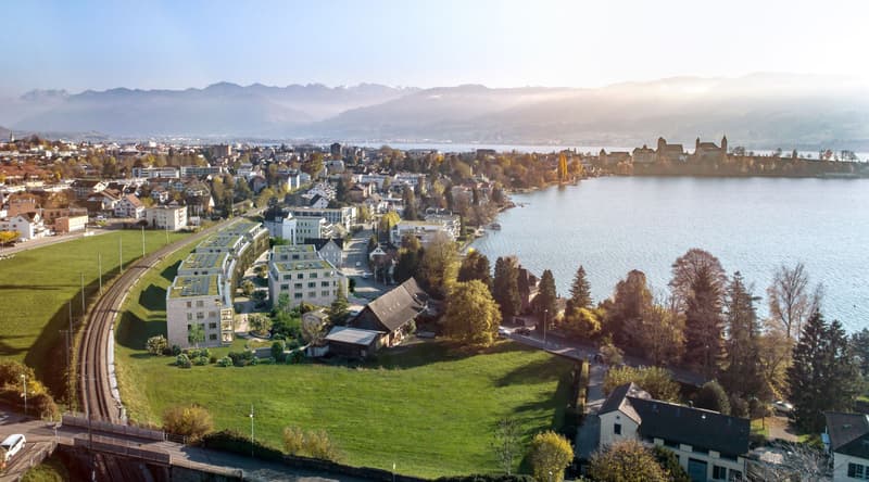 Atemberaubende Attika mit Blick auf den Zürichsee in der Kempratner-Bucht (13)