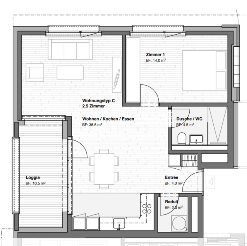Moderne 2.5-Zimmer an beliebter Lage sucht Nachmieter (14)