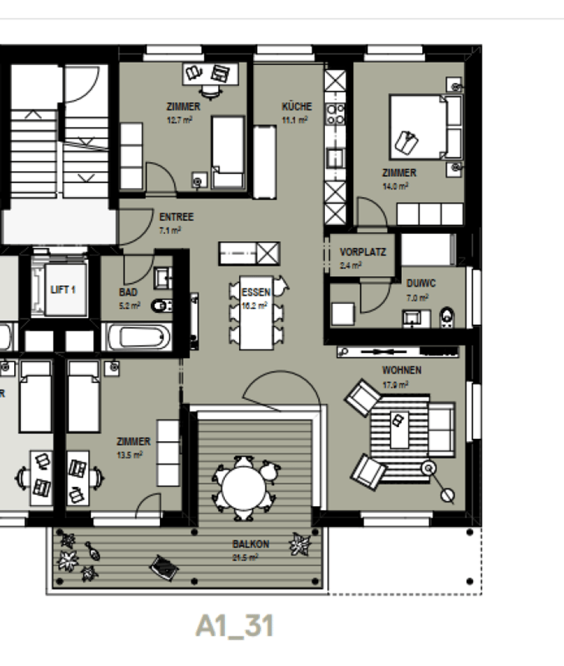 Modern 4.5-room apartment for rent in a family-friendly neighborhood (14)
