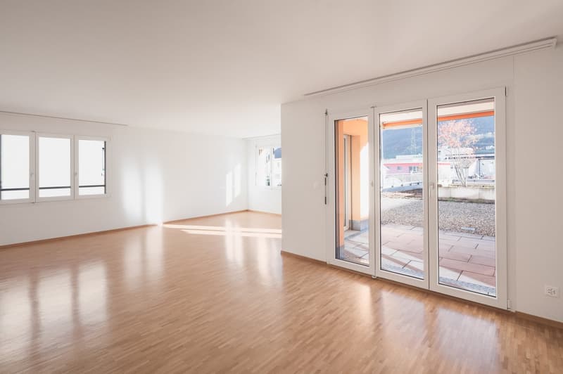 Musterwohnung Wohn- und Essbereich