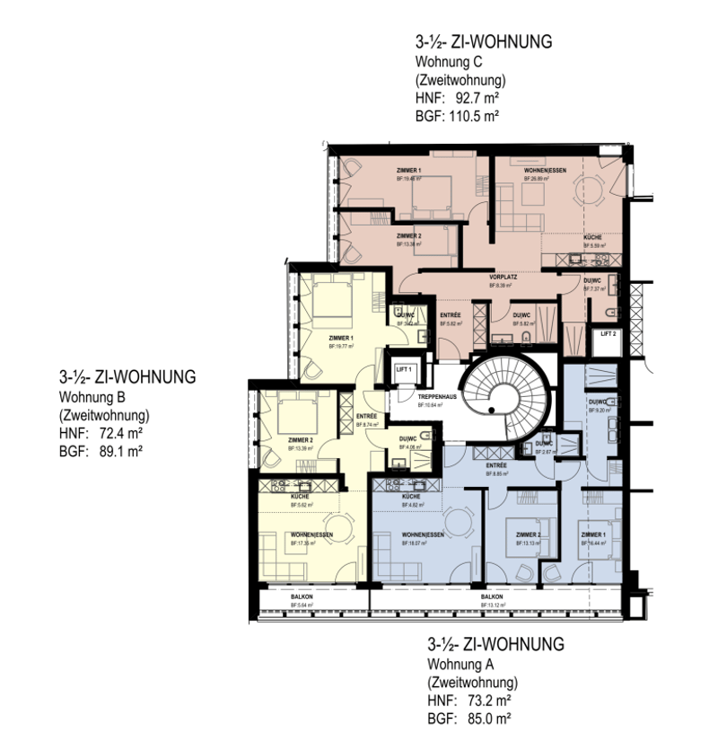 Moderne 3.5-Zimmer-Wohnung, in Arosa (Zweitwohnung) (8)