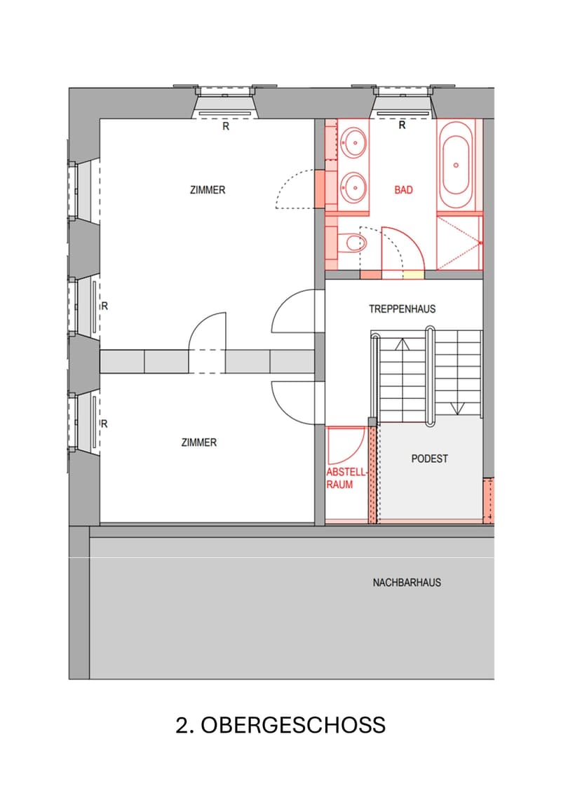 Charming 5.5-room row house in a quiet yet central location in Ennenda (6)
