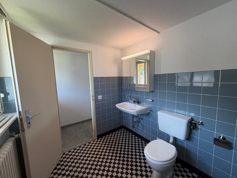 Charming 3.5-room old building apartment with balcony and mountain view in Haslen GL (12)