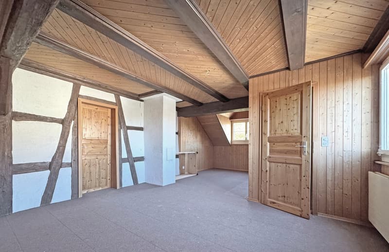 Part of a house (formerly a farmhouse), in raw construction, building permit for complete renovation available (13)