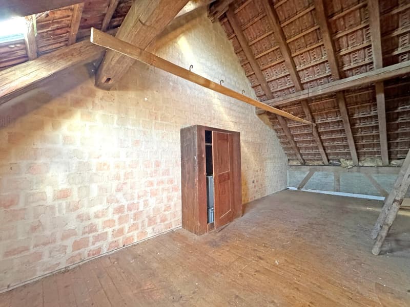 Part of a house (formerly a farmhouse), in raw construction, building permit for complete renovation available (14)