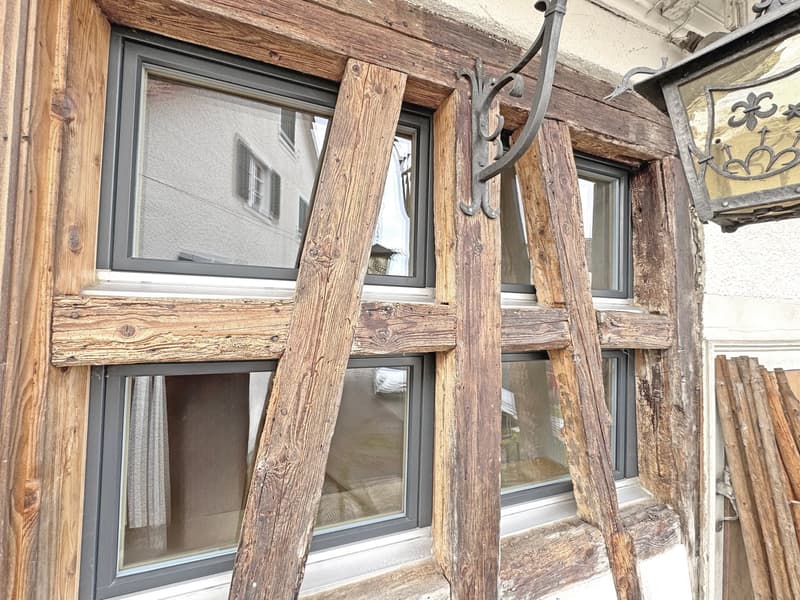 Charming lover's object, with 6½ rooms, a lot of wood and warmth, with an agricultural parcel on the Thur (30)
