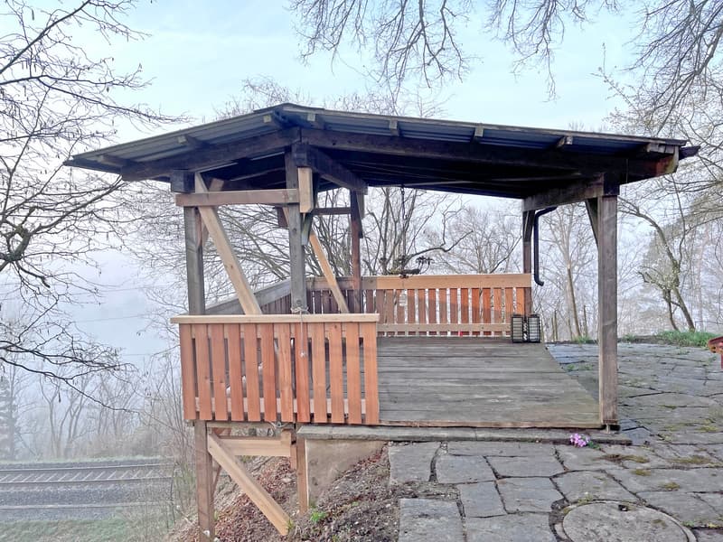 Charming lover's object, with 6½ rooms, a lot of wood and warmth, with an agricultural parcel on the Thur (37)