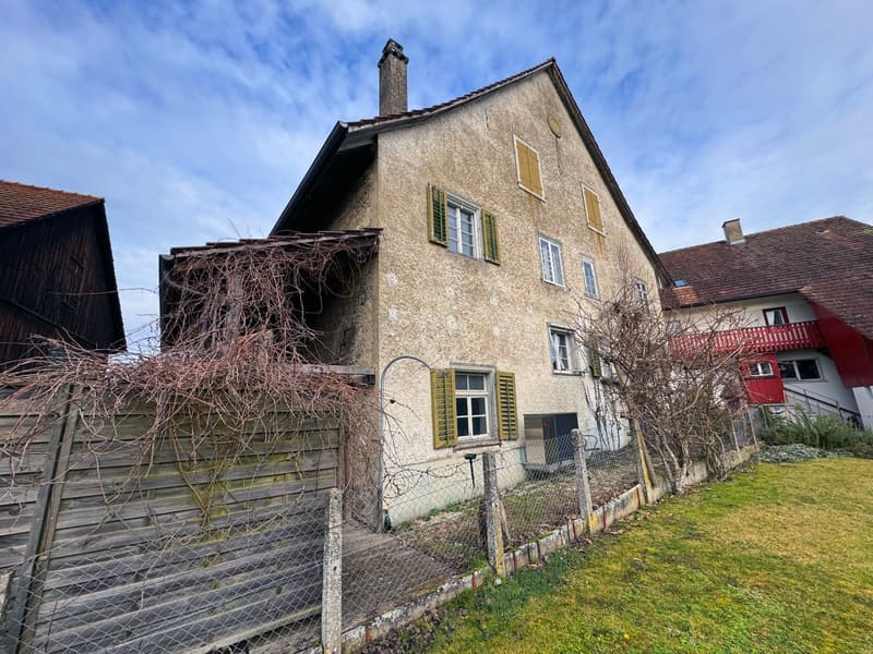 Charming lover's object, with 6½ rooms, a lot of wood and warmth, with an agricultural parcel on the Thur (31)
