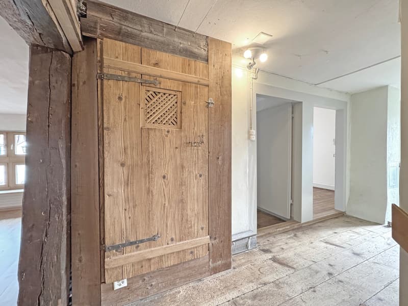 Charming lover's object, with 6½ rooms, a lot of wood and warmth, with an agricultural parcel on the Thur (13)