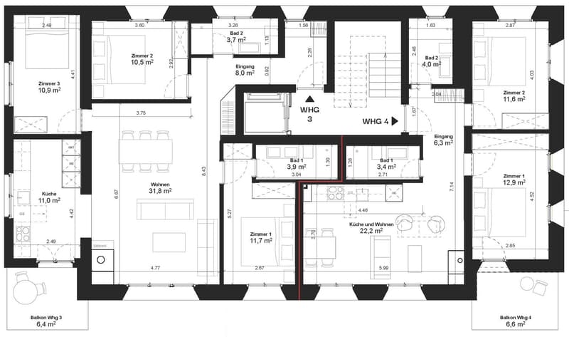 Appartement luxueux 3.5 pièces avec vue panoramique au 1er étage - Première occupation juillet 2026 (23)