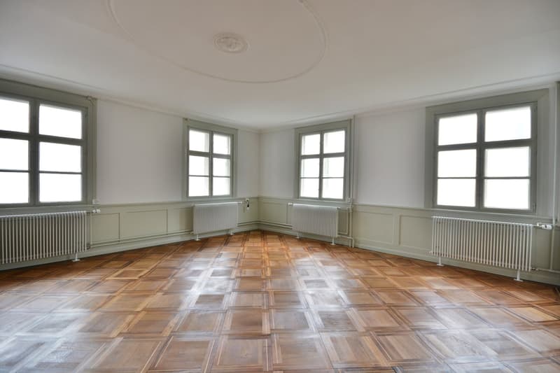 Grosses, beeindruckendes Zimmer mit Stuckdecke