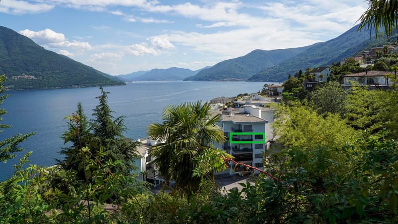 Nachgefragte, erhöhte Lage mit Seesicht in Brissago